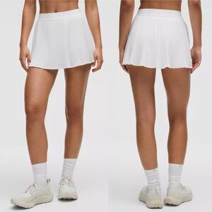 Lululemon Varsity High Rise Pleated Tennis Skirt 8 Athleisure Pickle Ball Golf